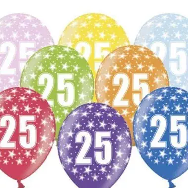 balon na 25 urodziny