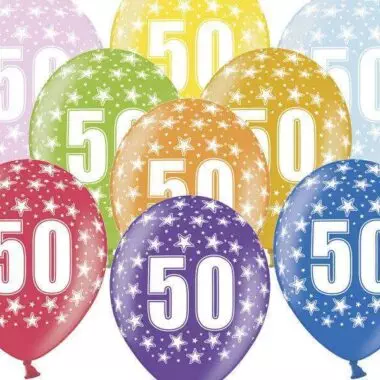balon na 50 urodziny