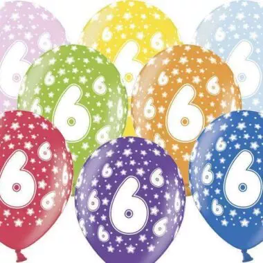 balon na szóste urodziny