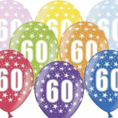 balon na 60 urodziny