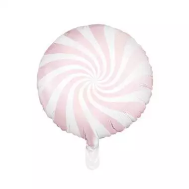 balon cukierek różowy