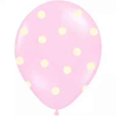 różowy balon w kropki