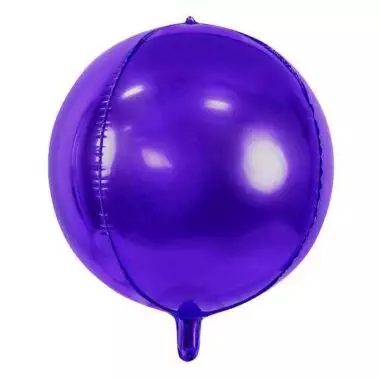 balon foliowy fioletowa kula
