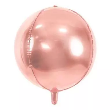balon foliowy kula różowe złoto