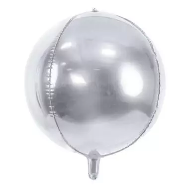 balon foliowy srebrna kula