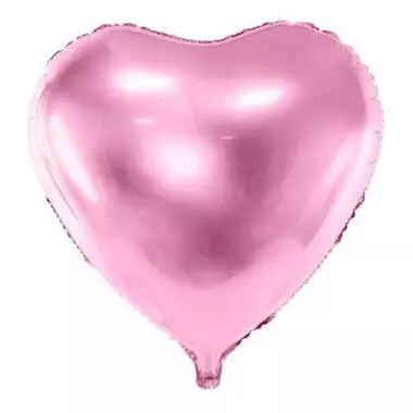 balon serce jasnoróżowe