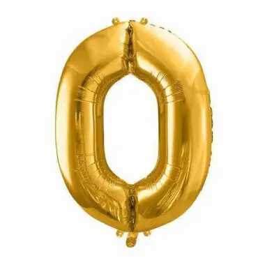 balon cyfra 0