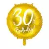 złoty balon na 30 urodziny