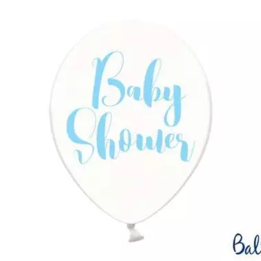 balon baby shower błękitny 30 cm