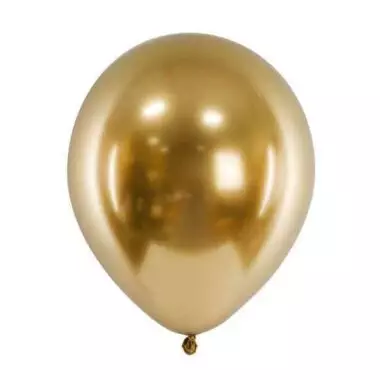 balon błyszczący złoty