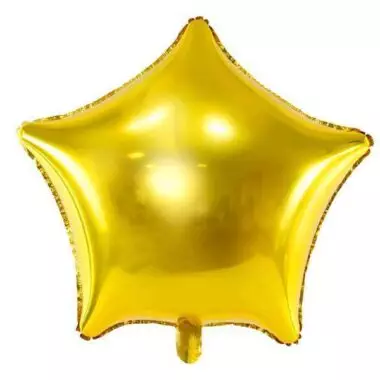 foliowy balon gwiazda złoty 48cm