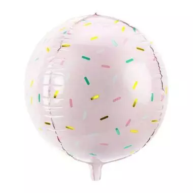 balon kula posypka jasnoróżowy