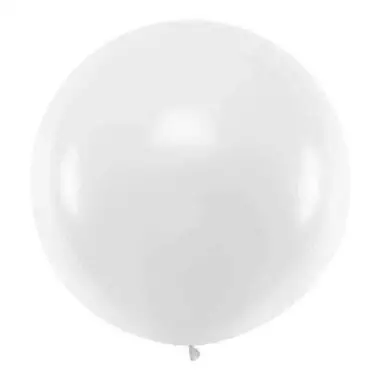 olbrzymi balon 1 metr biały