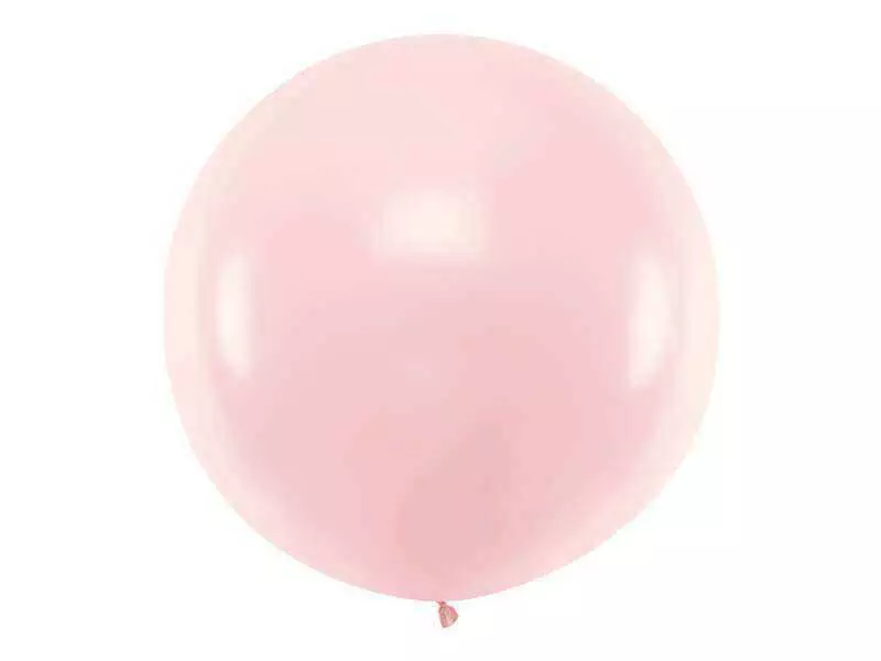 balon olbrzym 100 cm jasnoróżowy