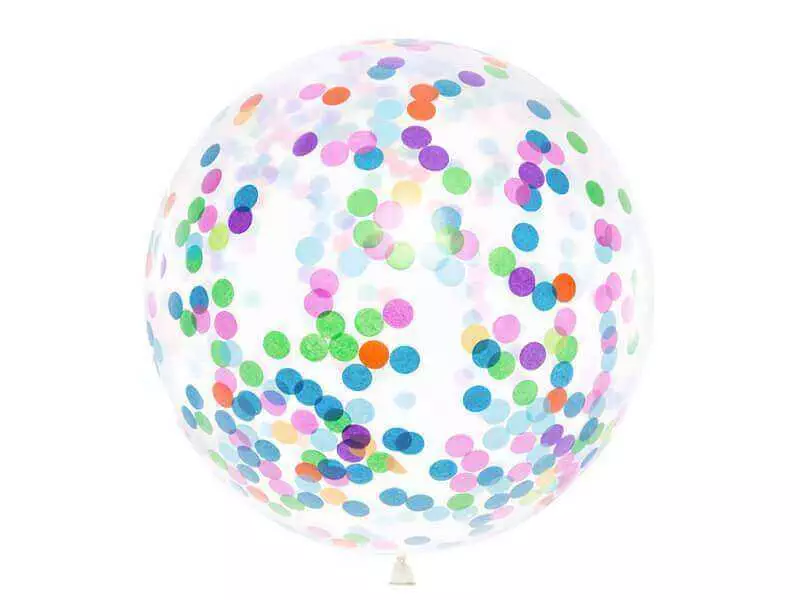 olbrzymi balon z konfetti