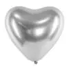 srebrny balon z połyskiem