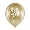 złoty balony nadruk 30