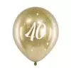 złoty balony nadruk 40