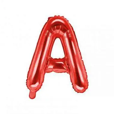 balon litera A czerwony 35cm