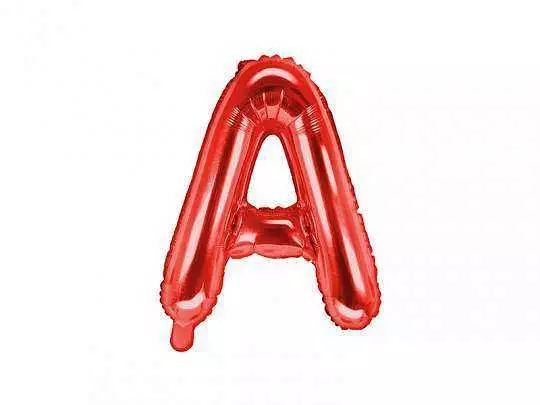 balon litera A czerwony 35cm