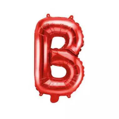 balon litera b czerwony 35cm