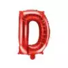 balon litera d czerwony 35cm