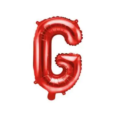 balon litera g czerwony 35cm