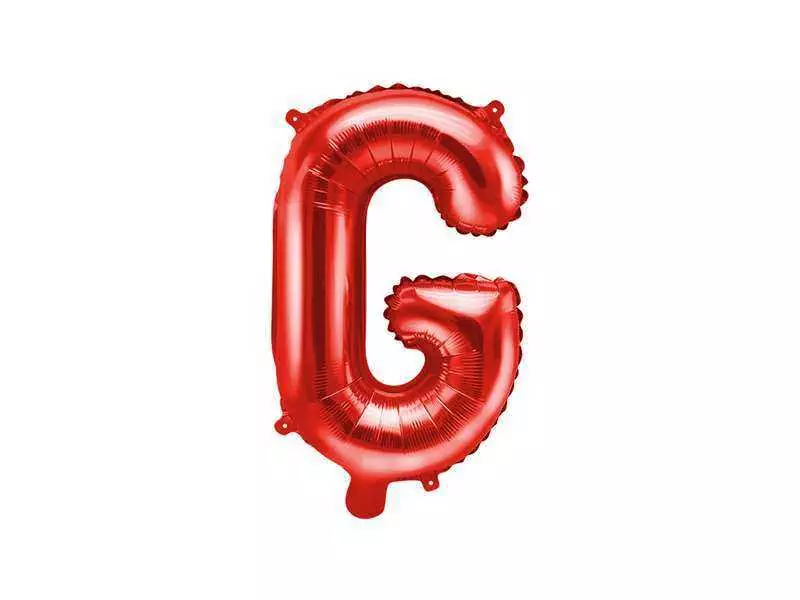 balon litera g czerwony 35cm