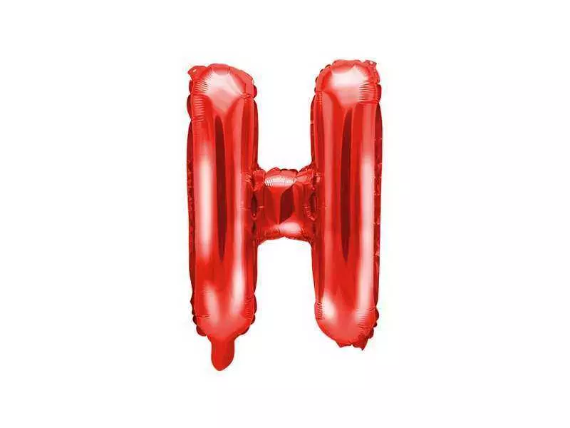 balon litera h czerwony 35cm