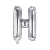 balon litera h srebrny 35cm