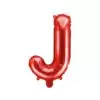 balon litera j czerwony 35cm