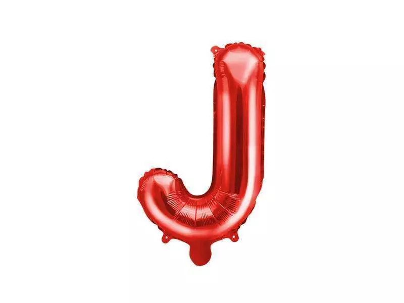 balon litera j czerwony 35cm