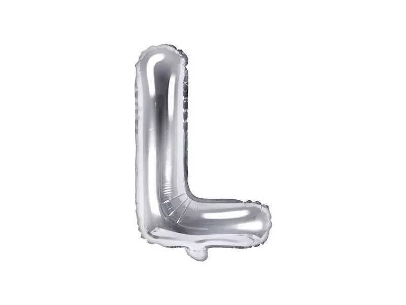 balon litera l srebrny 35cm