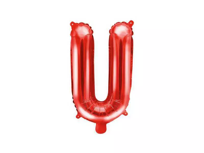 balon litera u czerwony 35cm