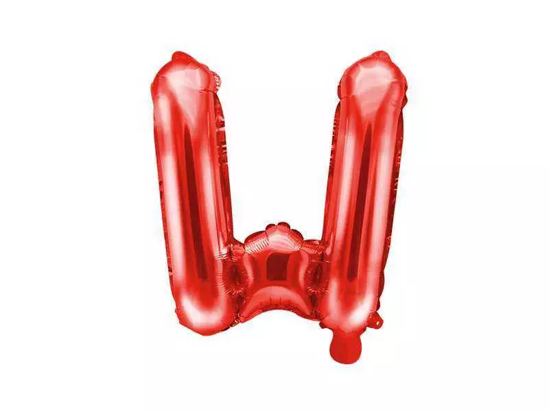balon litera w czerwony 35cm