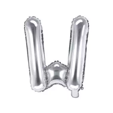 balon litera w srebrny 35cm