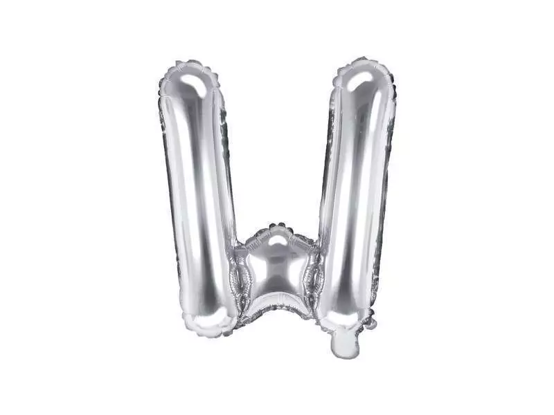 balon litera w srebrny 35cm