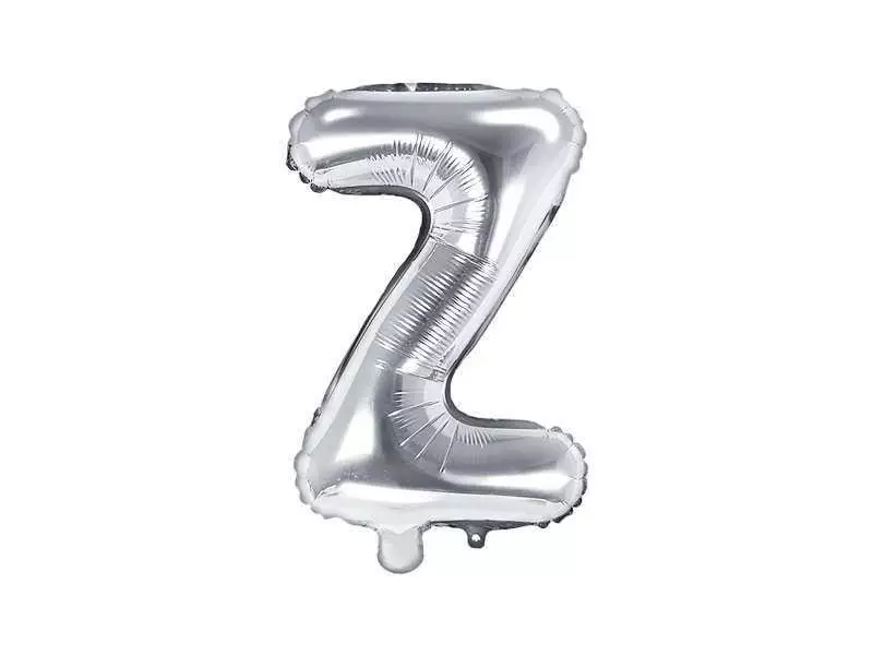 balon litera z srebrny 35cm