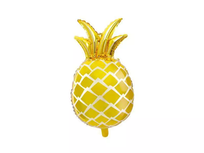 foliowy balon ananas złoty