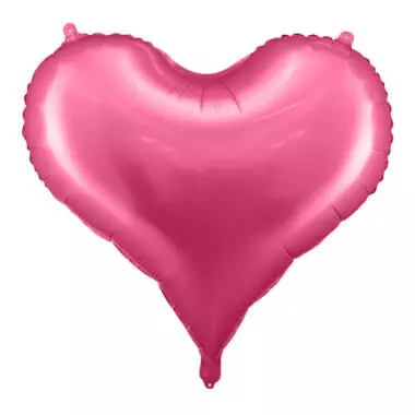 balon serce różowy