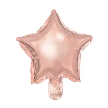 balon gwiazda rózowy