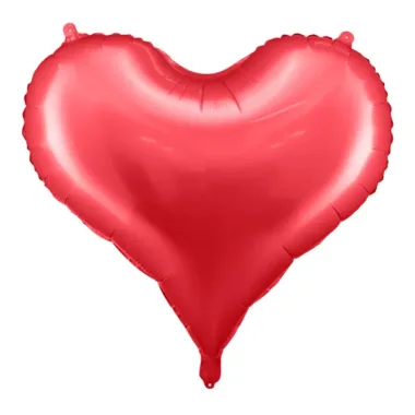 balon serce czerwony