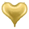 balon serce złoty