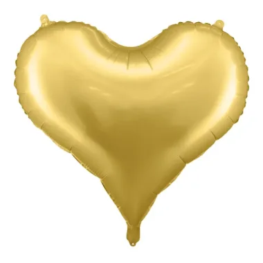 balon serce złoty